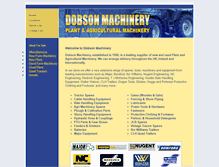 Tablet Screenshot of dobsonmachinery.com